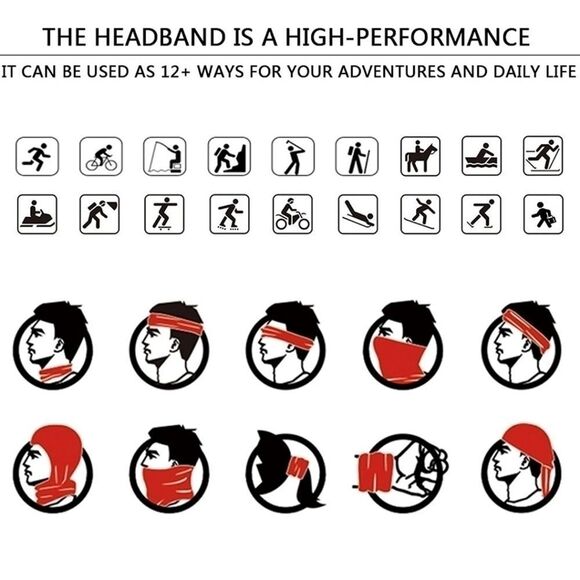 TIGERGRESS stripe neck gaiter - Picture 4 of 6